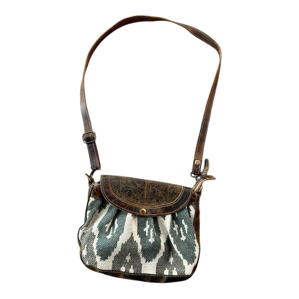Myra Bag Seeker Leather Crossbody shoulder Handbag Canvas